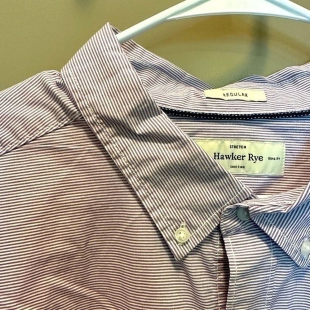 NWOT | Hawker Rye Purple Long Sleeve Button Down Shirt